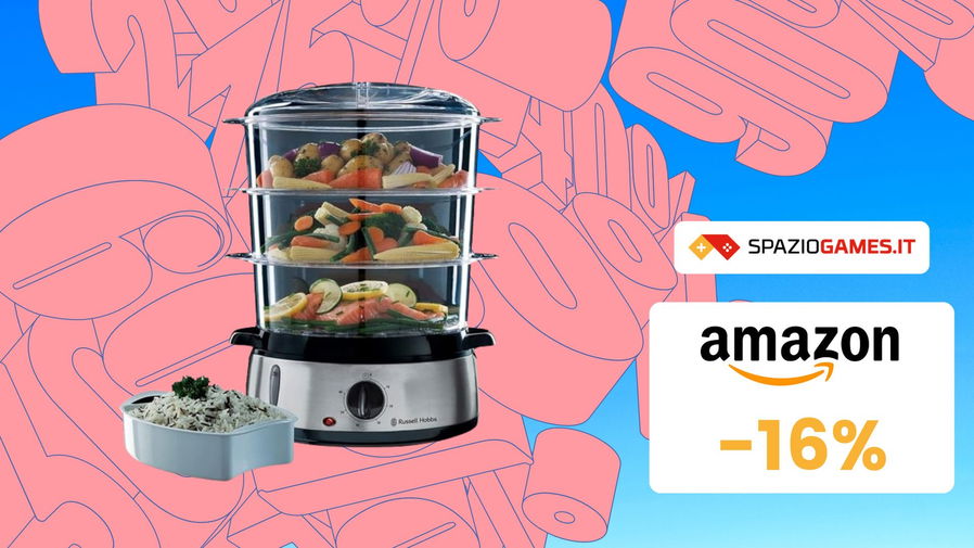 Immagine di Vaporiera Russell Hobbs SOTTOCOSTO su Amazon, AFFARE al -16%